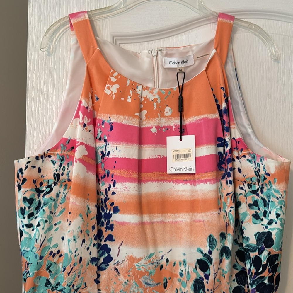 🌸Calvin Klein Vibrant Striped Summer Dress🌸